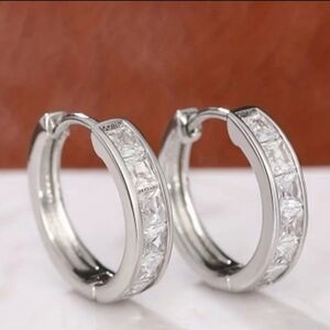Cute Silver Mini Hoops